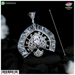 Ruperi Mayur Mukut With Kiran - Silver