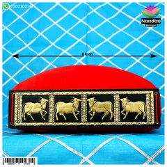 Cow Gaadi Mohra - Black 8 Inch