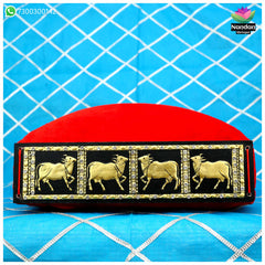 Cow Gaadi Mohra - Black 8 Inch