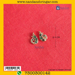 MayuraKrit Kundal - Silver (Panna)