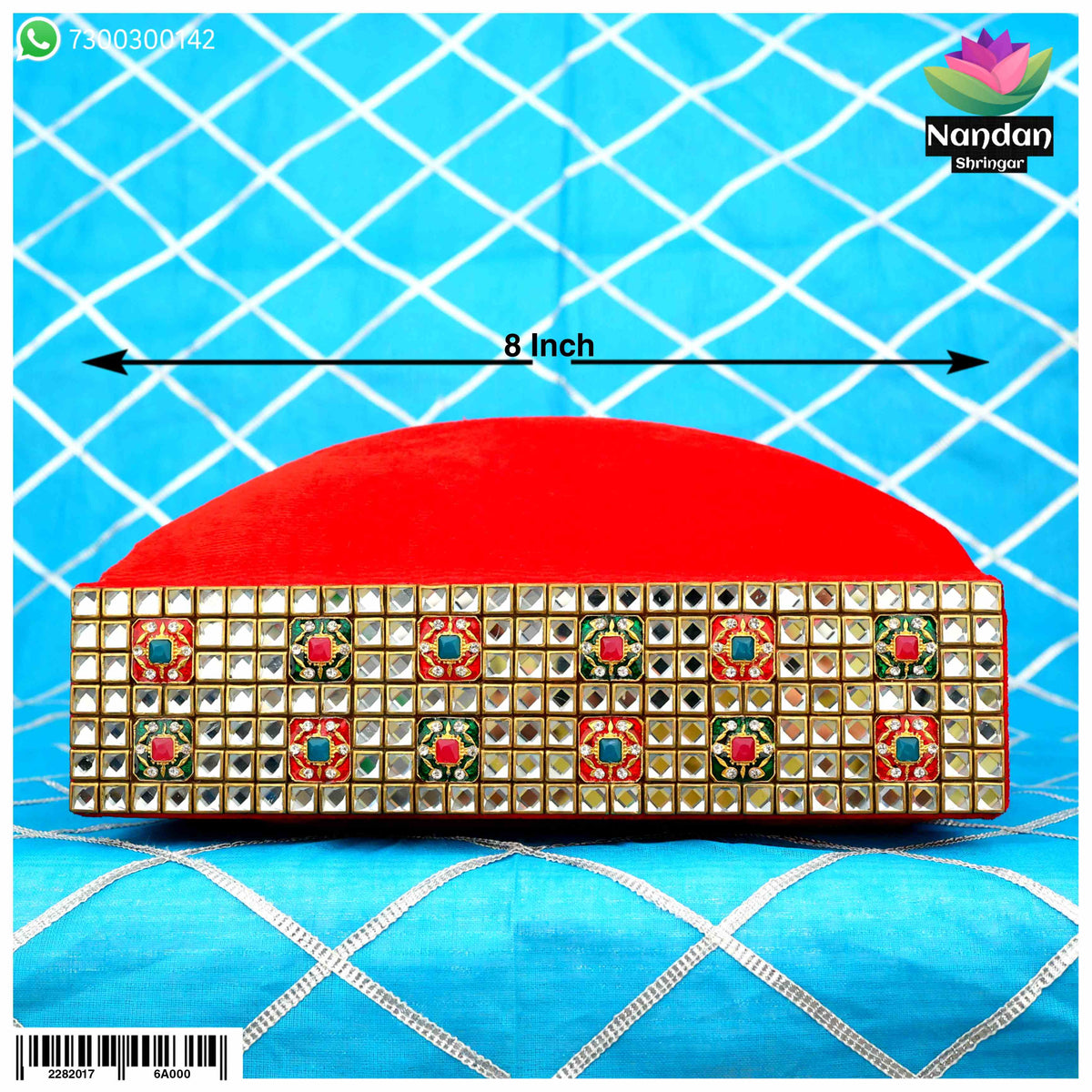 Kundan Gaadi Mohra 8Inch