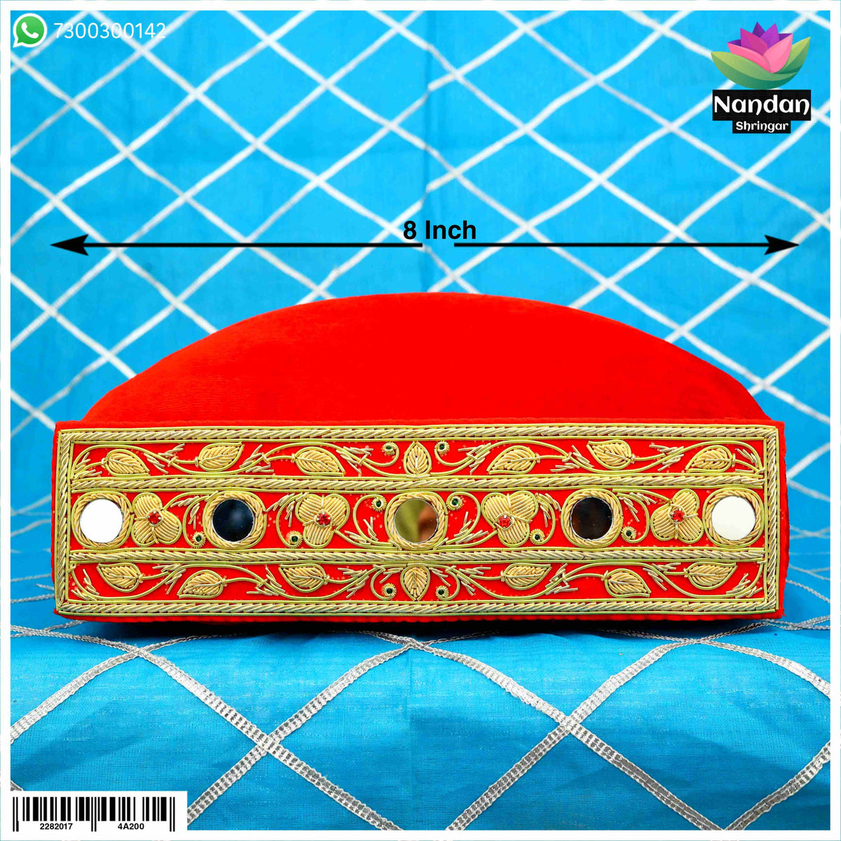 Zardosi Gaadi Mohra 8 Inch