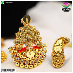 Soneri Zari Mukut With Paag