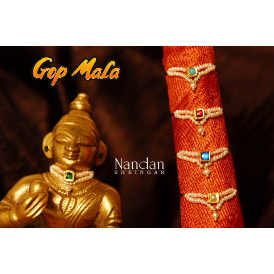 Gop Mala - Real Pearl - Silver (5 Color)