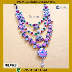 Janmashtami Special Haar (Silver, Real Pearl)