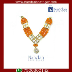 Kunjari Haar - Orange (Silver)