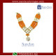 Kunjari Haar - Orange (Silver)