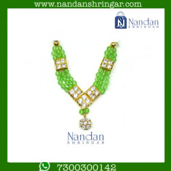 Kunjari Haar - Green (Silver)