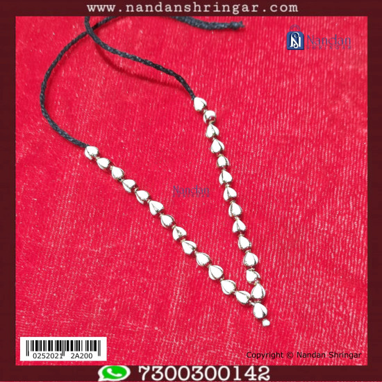 Kamal Mala Meenakari - Silver (White)