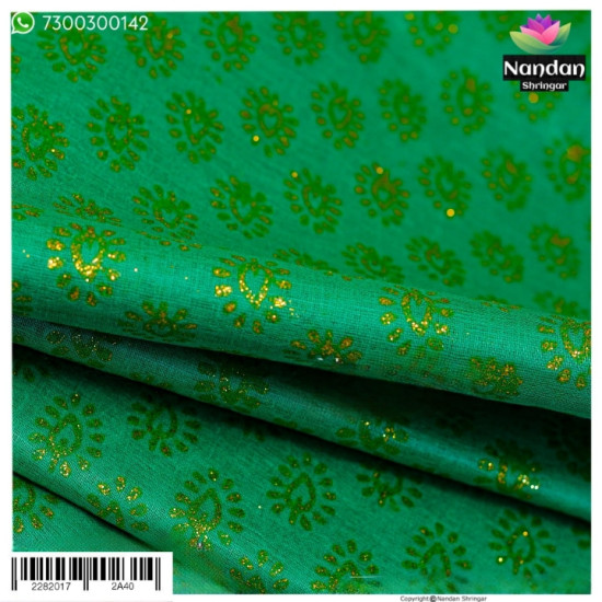 Navratri Special Vastra - Green (Anguri)