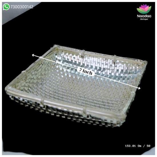 Basket Fine Silver - One Pair (153 GM)