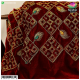 Velvet Mayur Vastra - Maroon
