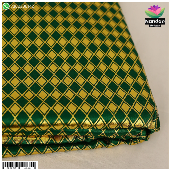Choras Zari Chap Vastra - Green