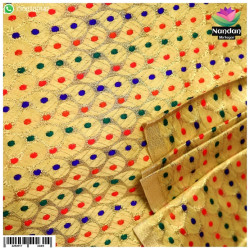 Zari kaam Vastra - Yellow Zari kaam Vastra - Yellow