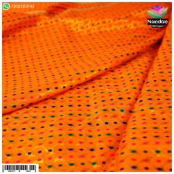 Zari kaam Vastra - Orange Zari kaam Vastra - Orange