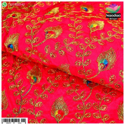 Mayur Zari Kaam Vastra - Dark Pink