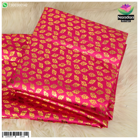 Reshmi Chapa Vastra - Pink 