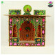 Meenakari Bangla - Reversible  Side 1 - Laal Side 2 - Hara ( 16 Inch )