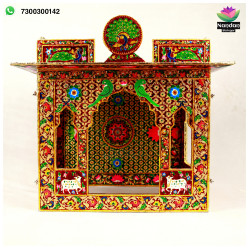 Meenakari Bangla - Reversible  Side 1 - Laal Side 2 - Hara ( 20 Inch )