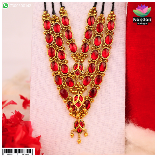 Swarn Manek Haar - Silver