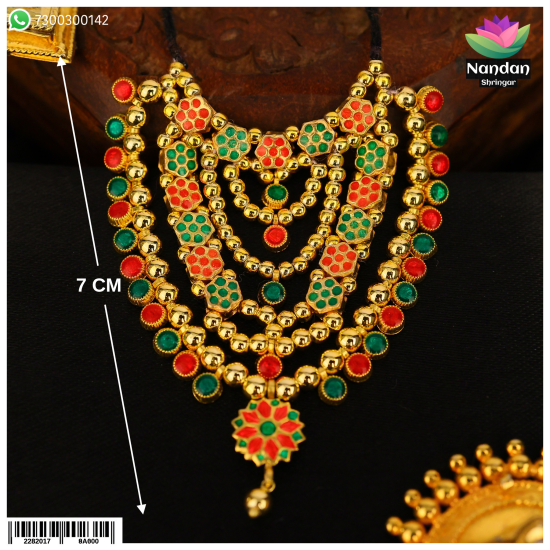 Meenakari Haar - Soneri