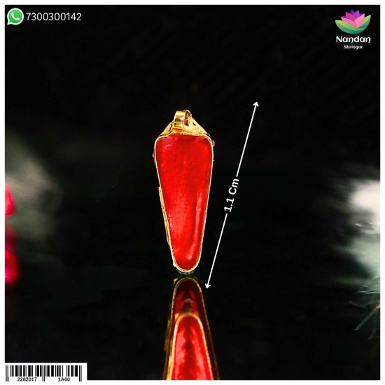 Meenakari Tilak - Red ( Size 4 )