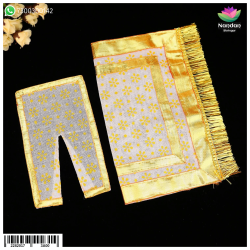 Navratri Chapa Chira Odhni - White 