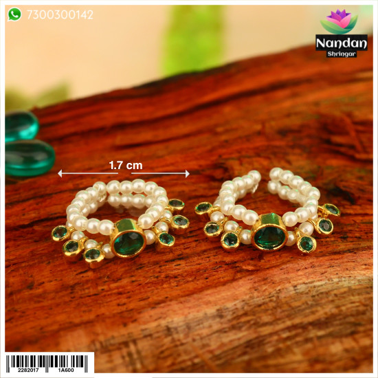 AD Green Stone Bangles Jewellery - Sasitrends | Sasitrends