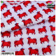 Cow Print Vastra - Lal