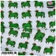 Cow Print Vastra - Green