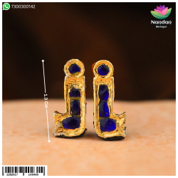 Jadaau MakraKrit Kundal - Neelam (Silver) Jadaau MakraKrit Kundal - Neelam (Silver)