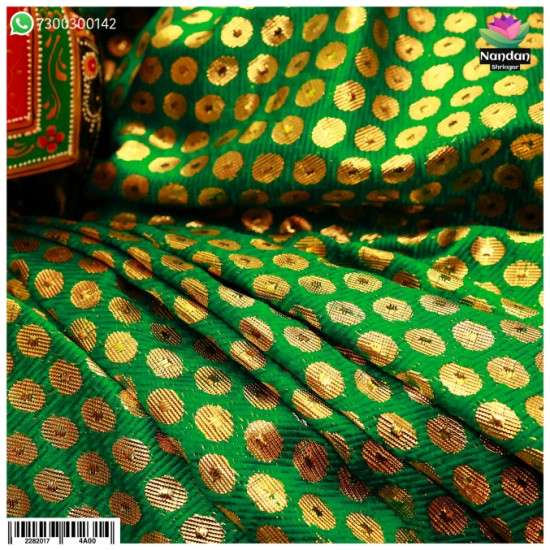 Zari Chap Vastra - Green [ Design 2 ]