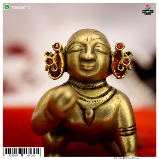 MayuraKrit Kundal - Silver Color : Manek   