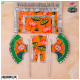Kamal Print Pankha And Chira Odni - Orange [ Design 2 ]