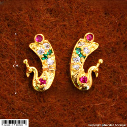 MayuraKrit Kundal - Silver (Multi) MayuraKrit Kundal - Silver (Multi)