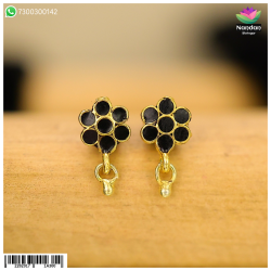 Meenakari Karnfool - Black 