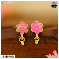 Meenakari Karnfool - Pink