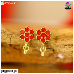 Meenakari Karnfool - Red