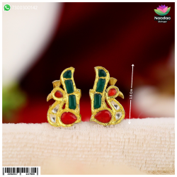 Jadaau MayuraKrit Kundal - Milma (Silver) Size 2 Jadaau MayuraKrit Kundal - Milma (Silver) Size 2