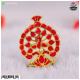 Meenakari Mukut - Red (Without Kiran)