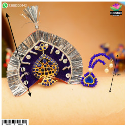 Mukut and Shishfool - Neelam (Silver) Mukut and Shishfool - Neelam (Silver)