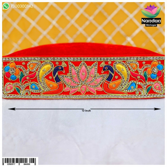 Utsav Gaadi Mohra ( Hand Work ) - 12 inch