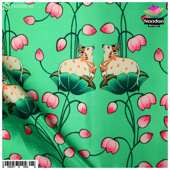 Cow Print Vastra ( Green) Cow Print Vastra ( Green)