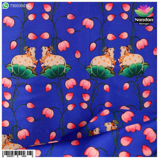Cow Print Vastra ( Blue ) Cow Print Vastra ( Blue )