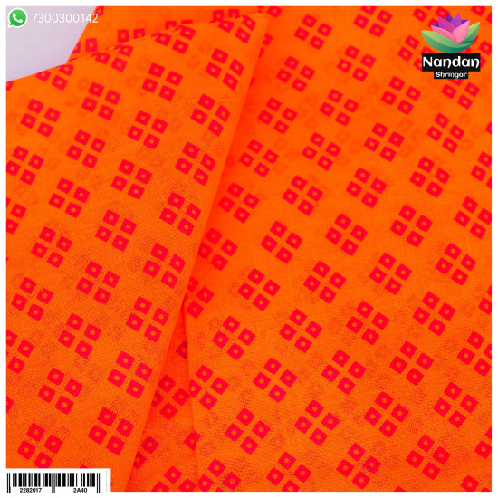 Chofuli Chunari Vastra - Orange