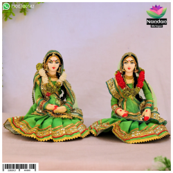 Cloth Gopi Set One Pair - 6 Inch Cloth Gopi Set One Pair - 6 Inch