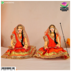 Cloth Gopi Set One Pair - 5 Inch Cloth Gopi Set One Pair - 5 Inch