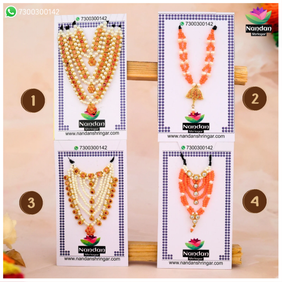 Kesri Haar Combo - Silver