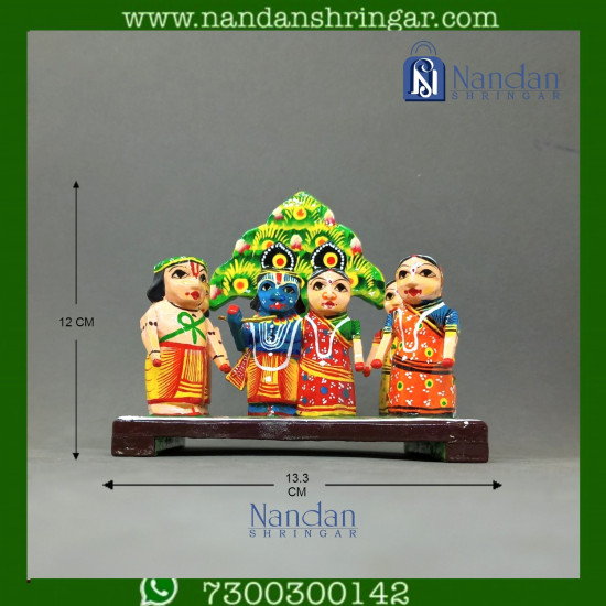 Radha Krishna Jhanki (Hand Painted)