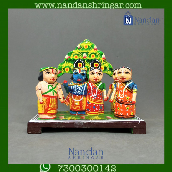 Radha Krishna Jhanki (Hand Painted)